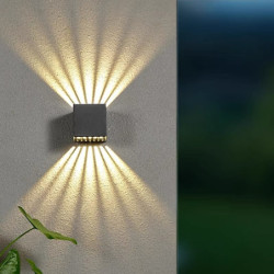 moderne udendørs væglampe op og ned lys varm hvid vandtæt væglampe belysning aluminium led udvendig lampet til indendørs...