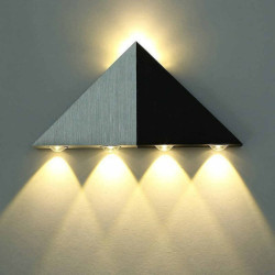 5-lys 23,5cm led udendørs væglampe trekantdesign aluminium væglampe moderne minimalistisk stil havetrappelamper ip65 generisk 1W
