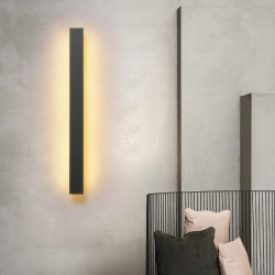 led væglampe lang stribe moderne indendørs metal væglampe spejlbelysning væglampe varm kold hvid 3000/6000k 1500lm akryl...