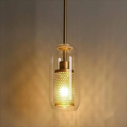 30cm enkelt design pendel LED moderne nordisk stil glascylinder galvaniseret lsland lys butikker / cafeer spisestue lys gave...