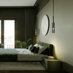 42cm pendel led ø lys krystal nordisk stil stue soveværelse sengebord