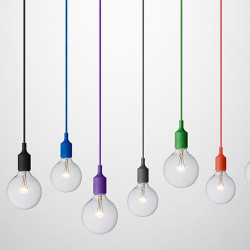 10cm enkelt design farverigt pendel lys led enkelthoved plast moderne bar led pærer