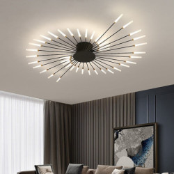 80/105/105/128/128 cm loftslampe sputnik design flush metal kunstnerisk stil moderne stil blomsterstil malet finish led