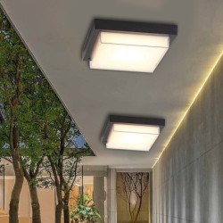 udendørs loftslampe vandtæt og insektsikker balkon havepavillon indgangsdør korridor gang udendørs tagudhæng loftslampe