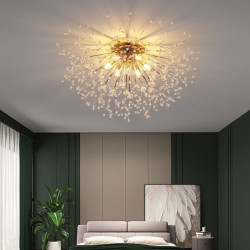 54/55/56/58 cm fyrværkeri design flush loft lys led metal moderne stil blomsterstil geometrisk galvaniseret nordisk stil