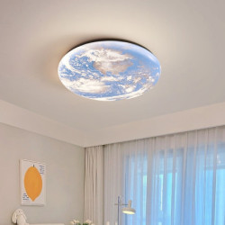 led dæmpbar loftslampe 32,5cm akryl loftpanellampe minimalistisk lagdelt design stue spisestue lys ac220v kun dæmpbar med...