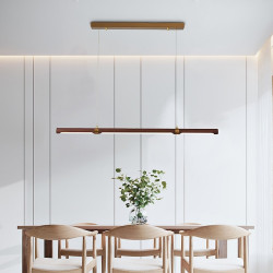 led pendel moderne linje design 100cm akryl metal kæde justerbar hængende lampe til køkken spisestue stue kontor