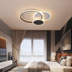 52 cm loftslampe led cirkeldesign indbygningslamper metal galvaniseret traditionel / klassisk nordisk stil