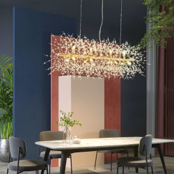 9/12 hoveder LED pendellampe mælkebøtte lysekrone fyrværkeri krystal lampe stue spisestue soveværelse lampe romantisk tøjbutik...